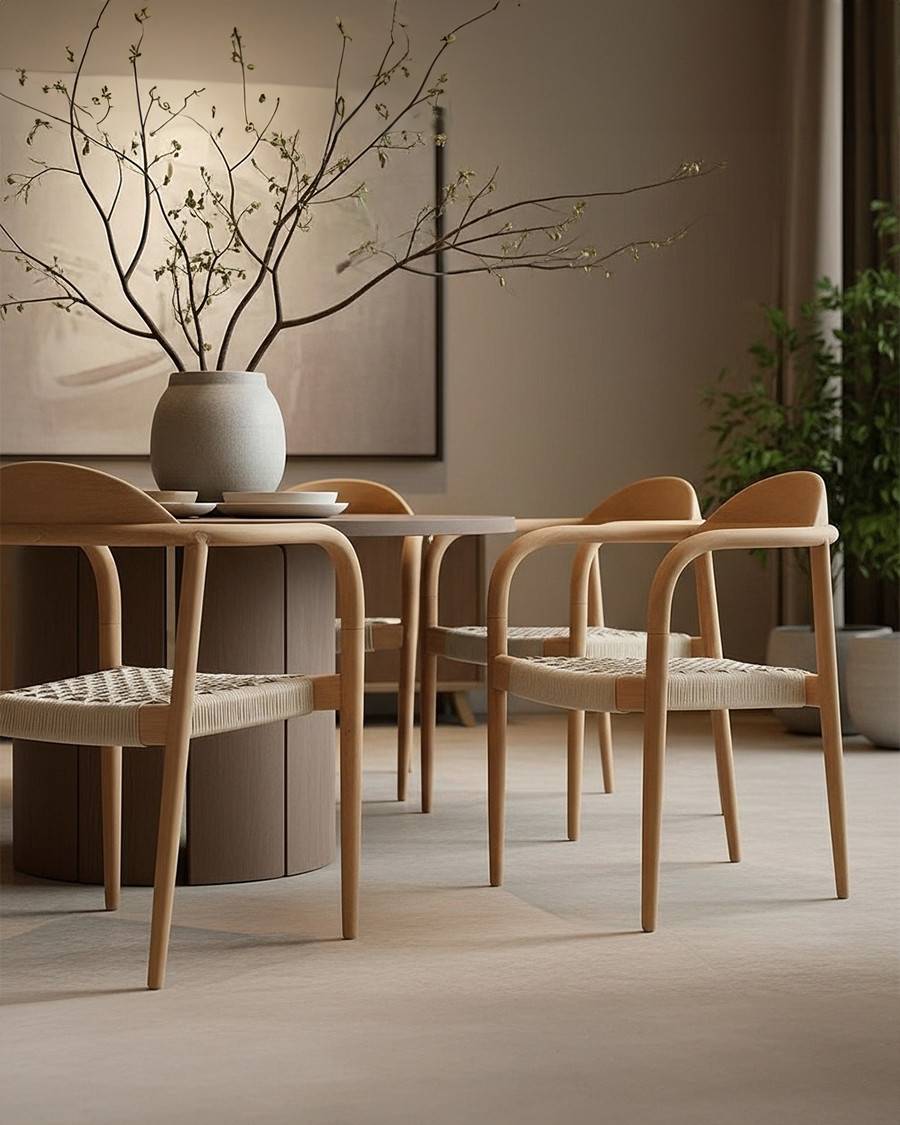 Kima - Lot de 2 chaises Kima en teck massif et corde beige - UNIQKA - Imagen 1