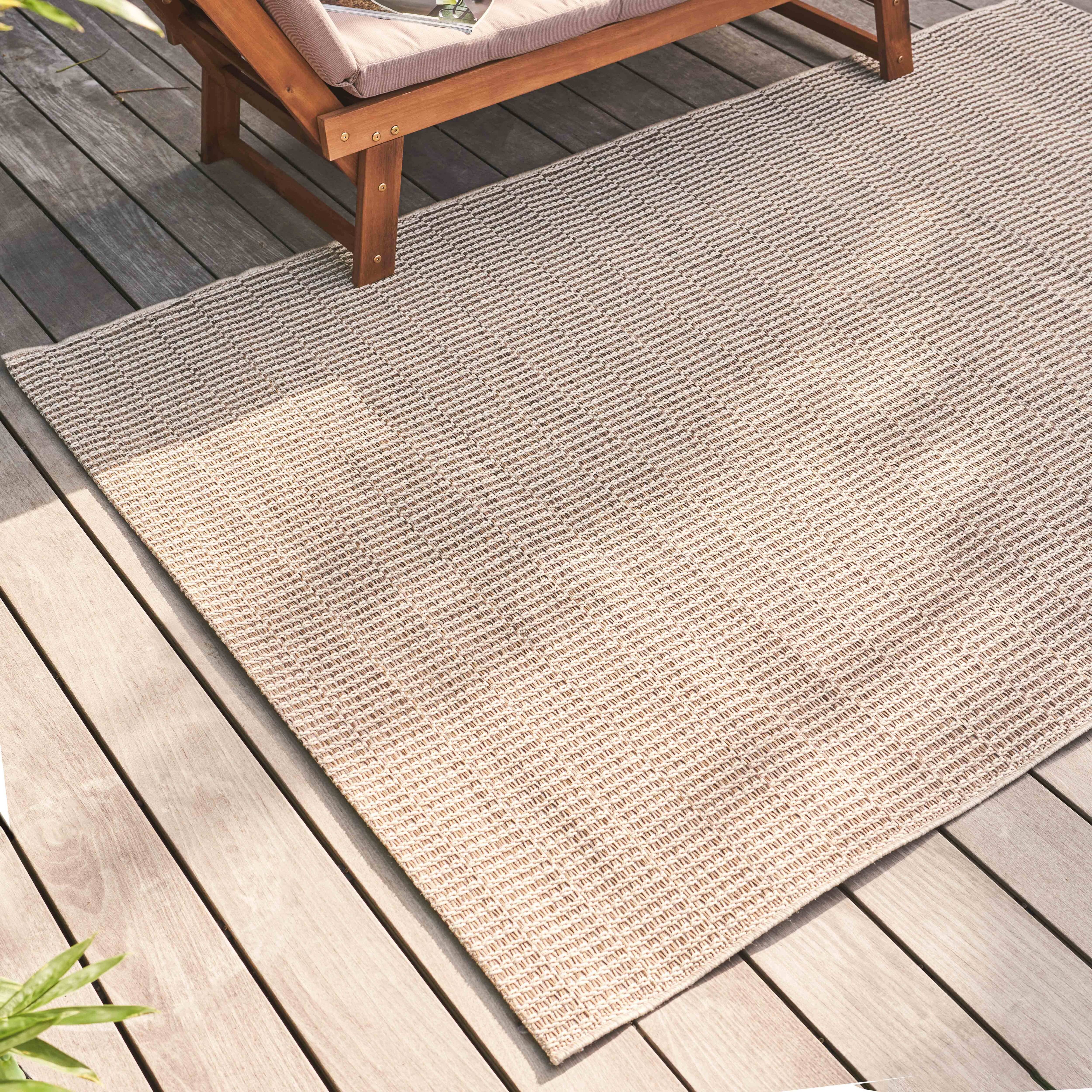 Oviala - Tapis d'extérieur en polypropylène 120 x 170 cm beige Kasla - Oviala - Imagen 2