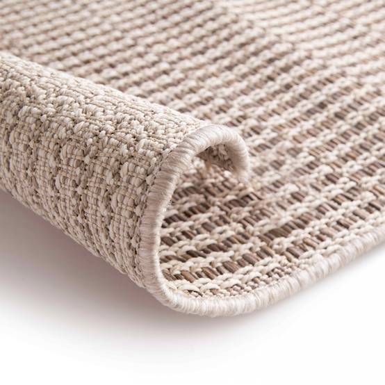 Oviala - Tapis d'extérieur en polypropylène 120 x 170 cm beige Kasla - Oviala - Imagen 3