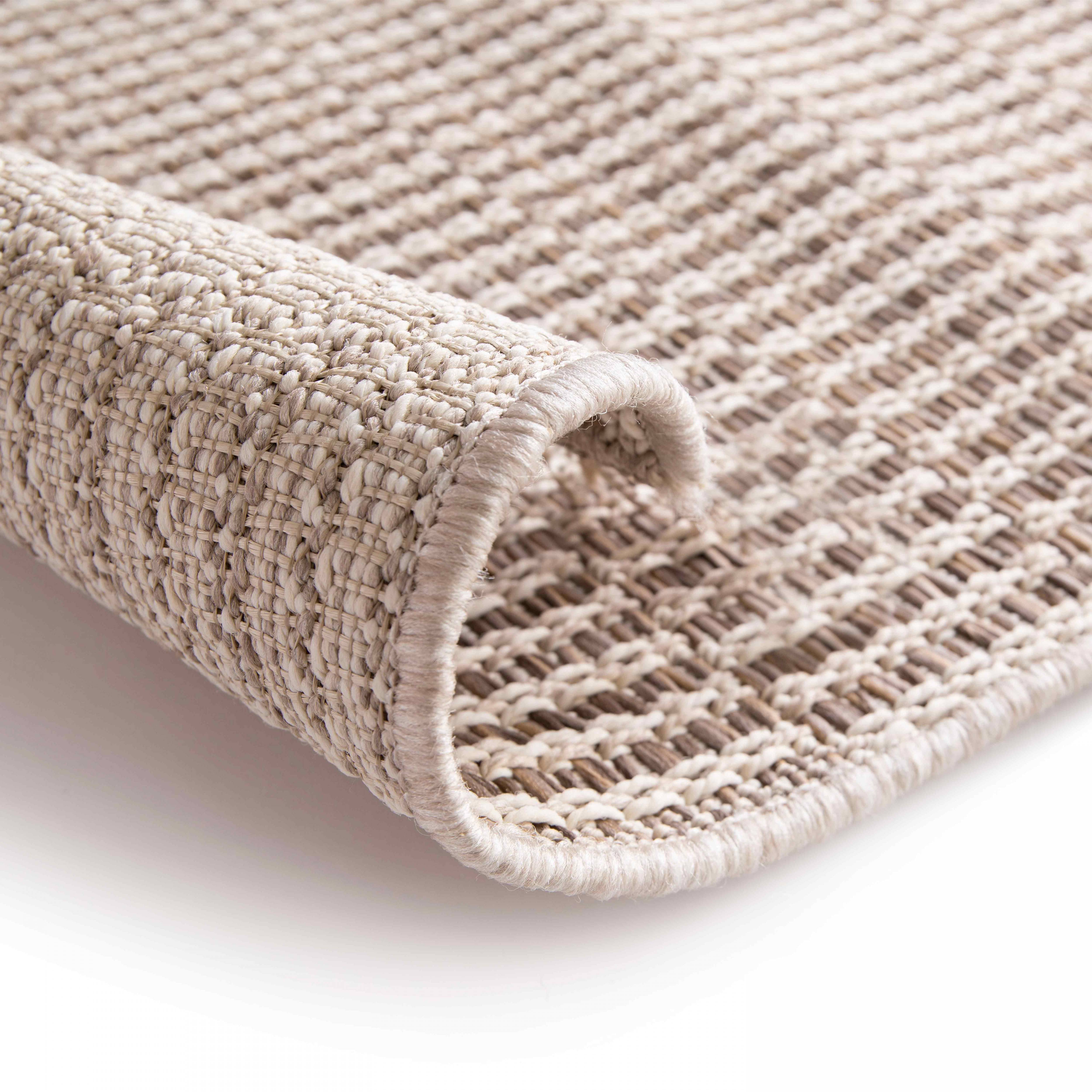 Oviala - Tapis d'extérieur en polypropylène 120 x 170 cm beige Kasla - Oviala - Imagen 3