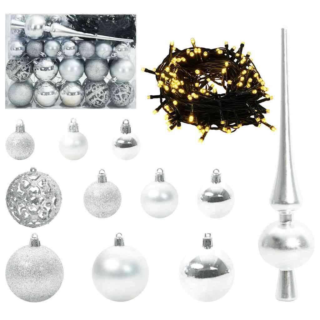 Sapin de Noël | Arbre de Noël artificiel avec branches pliables et cônes 150 cm Maison Chic - Image 4