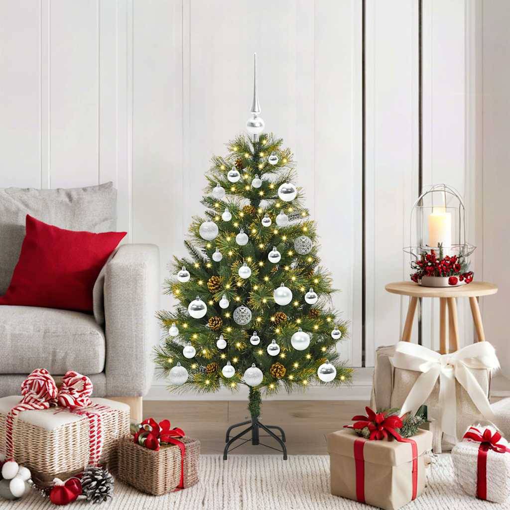 Sapin de Noël | Arbre de Noël artificiel avec branches pliables et cônes 150 cm Maison Chic - Image 2