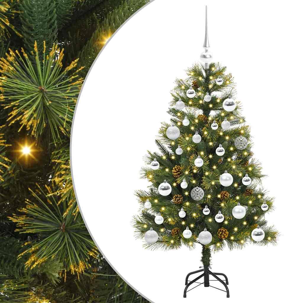 Sapin de Noël | Arbre de Noël artificiel avec branches pliables et cônes 150 cm Maison Chic - Image 1