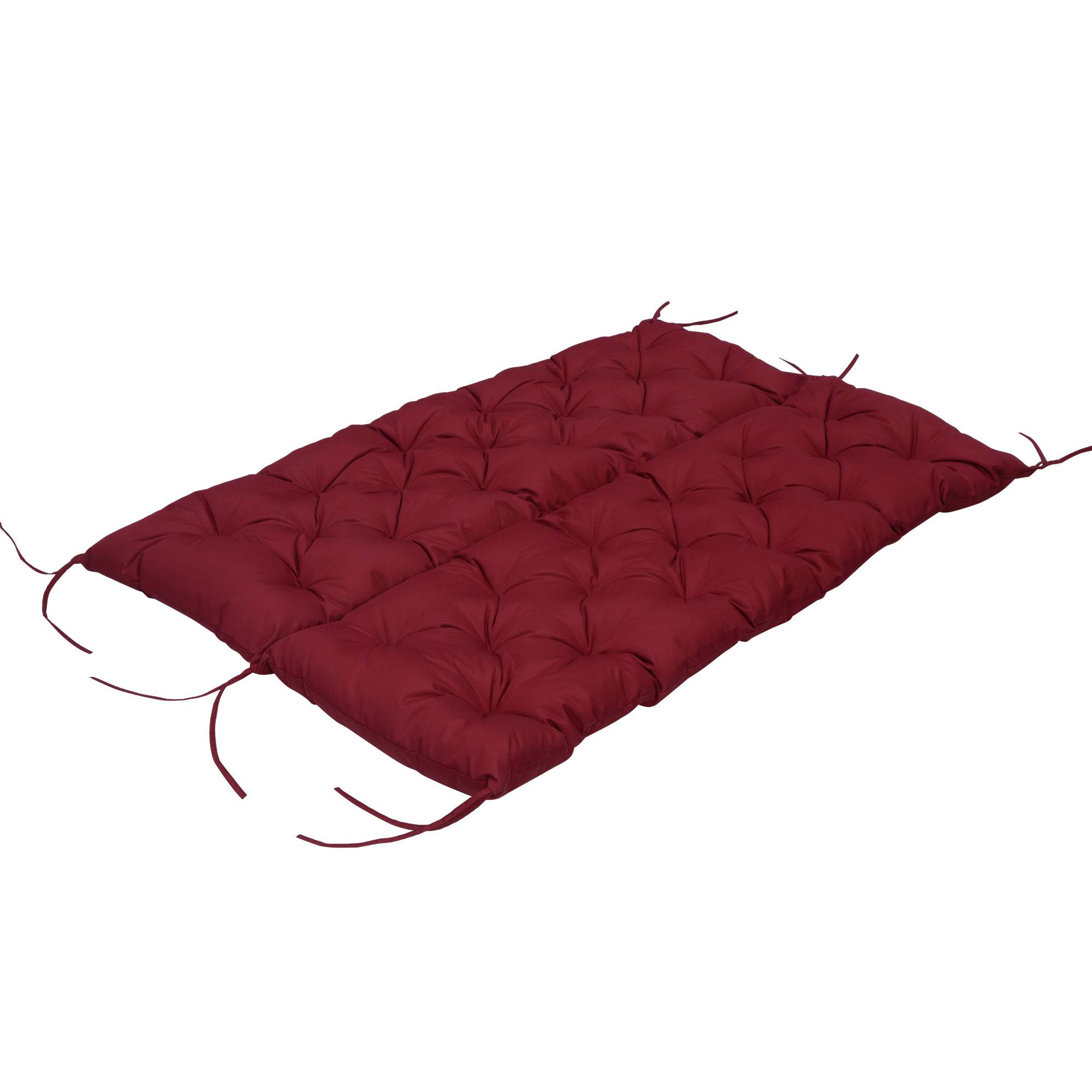 PANGIVO - Coussin de banc 3 places en polyester rouge 150 x 98 x 8 cm - PANGIVO - Image 8