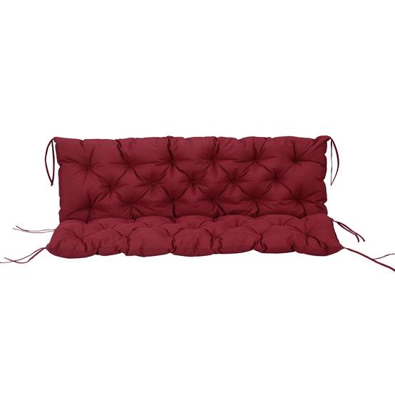 PANGIVO - Coussin de banc 3 places en polyester rouge 150 x 98 x 8 cm - PANGIVO - Image 1