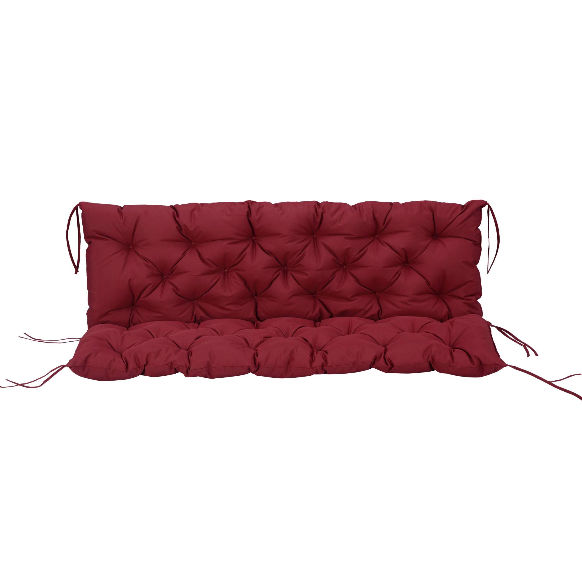 PANGIVO - Coussin de banc 3 places en polyester rouge 150 x 98 x 8 cm - PANGIVO - Image 1