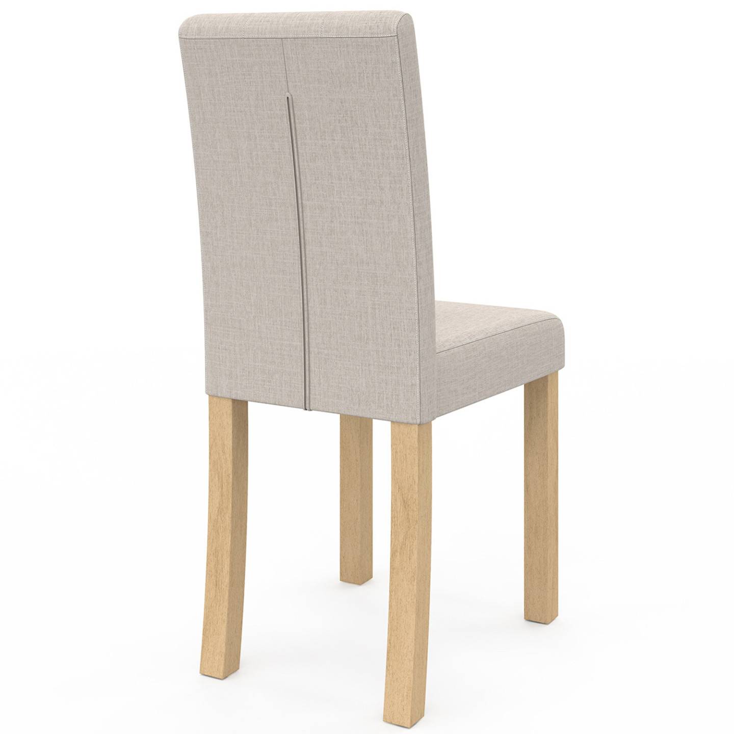 Lot de 6 chaises POLGA capitonnées beiges pour salle à manger - Image 4