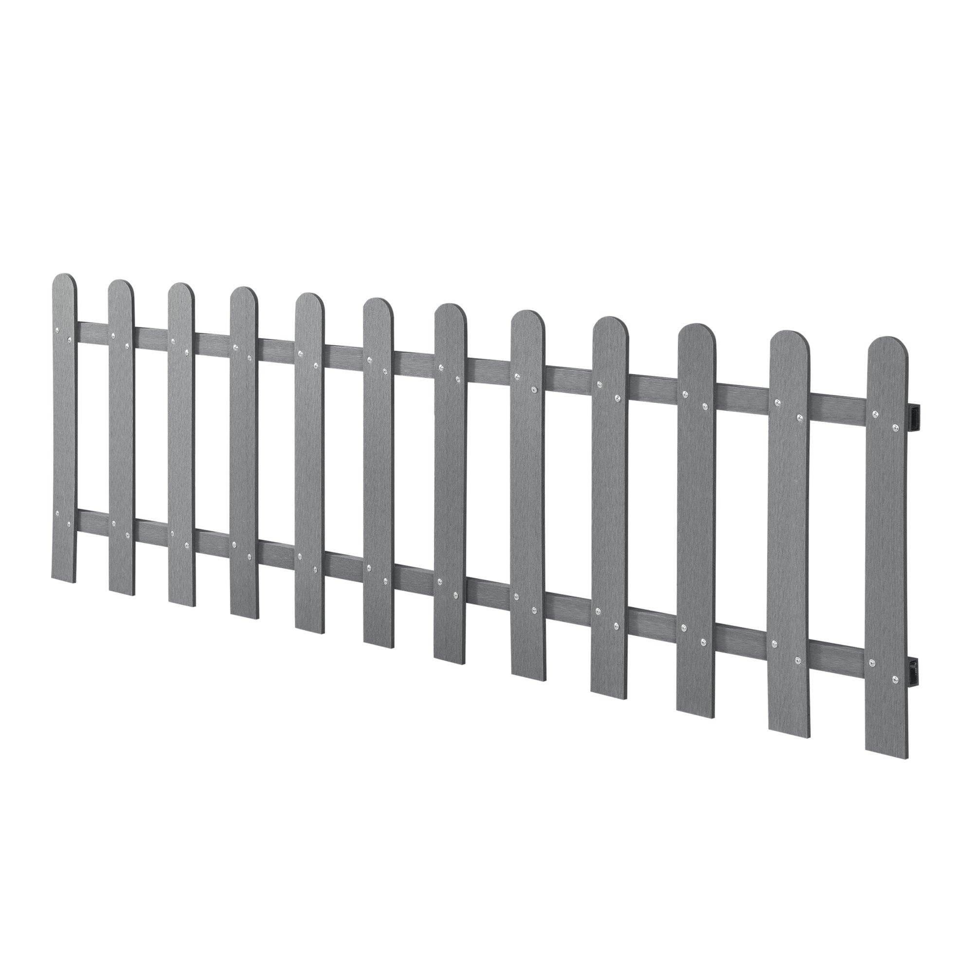 Helloshop26 - Clôture décorative brise vue brise vente bois composite 200 x 60 cm gris - Imagen 1