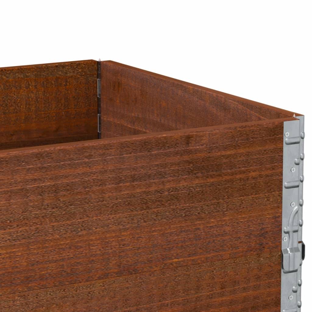 Maison Chic - Jardinière, Bac à fleurs, Pot de fleurs marron 80x60 cm bois massif de pin - Imagen 7