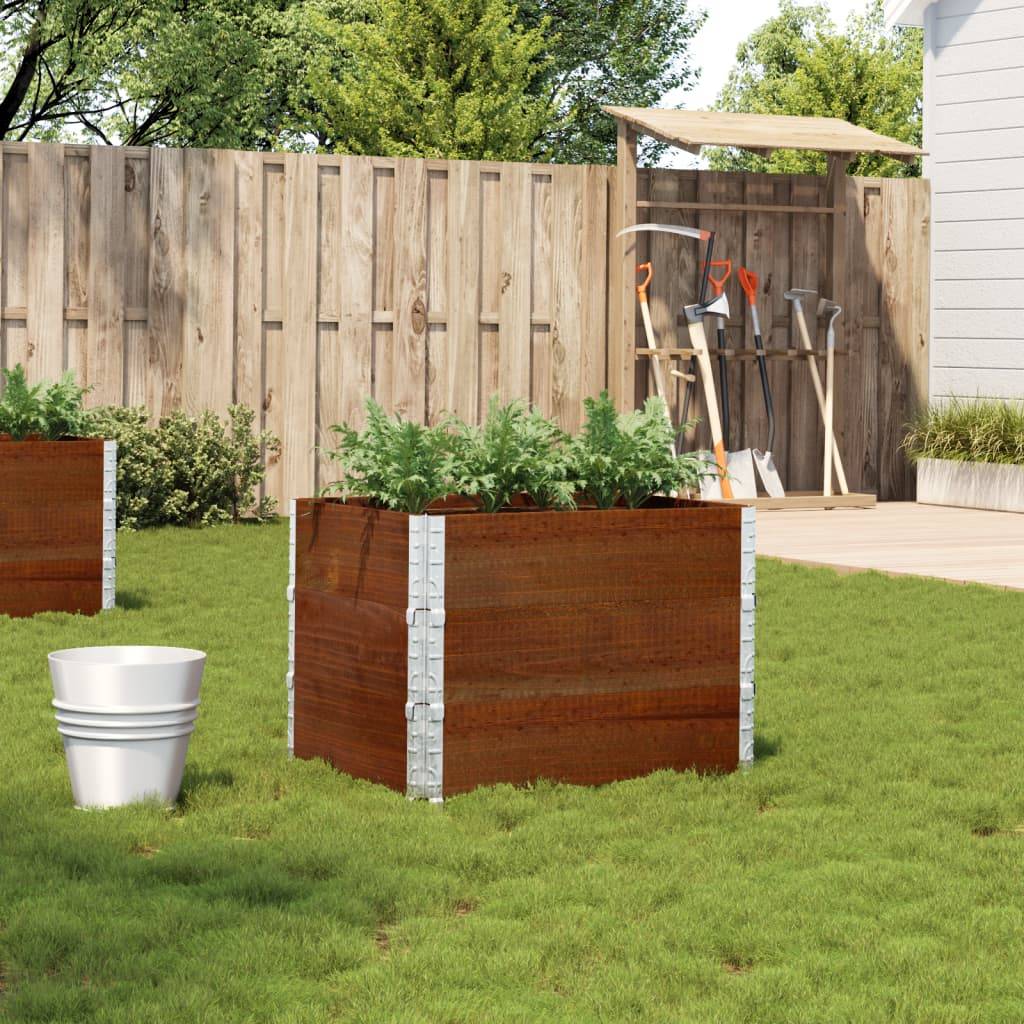 Maison Chic - Jardinière, Bac à fleurs, Pot de fleurs marron 80x60 cm bois massif de pin - Imagen 2