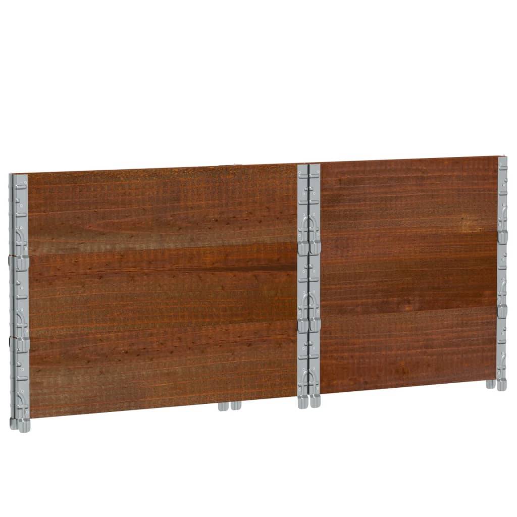 Maison Chic - Jardinière, Bac à fleurs, Pot de fleurs marron 80x60 cm bois massif de pin - Imagen 6