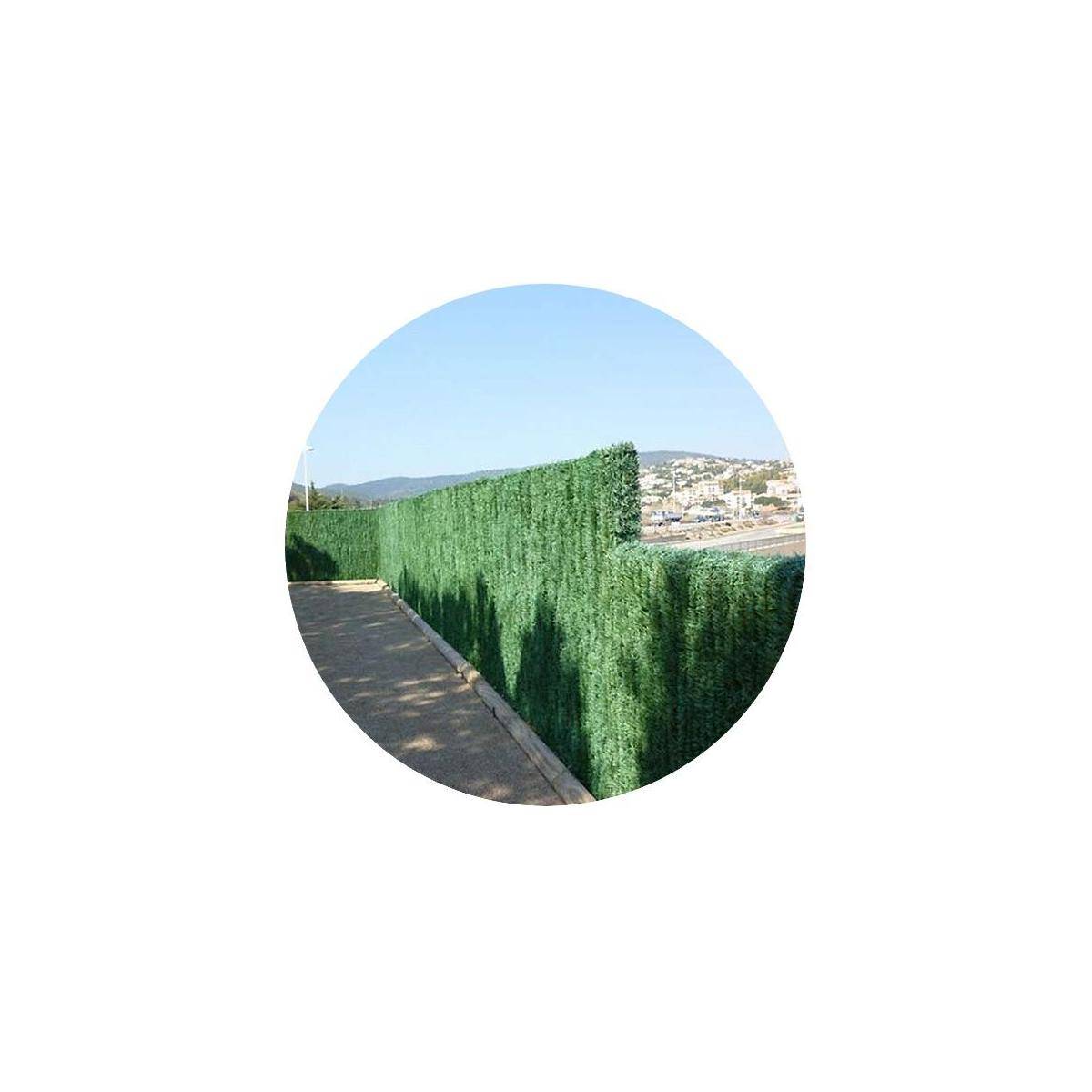 Haie artificielle 110 brins vert pin en rouleau (Lot de 6) 1.8 x 3 m - Imagen 1