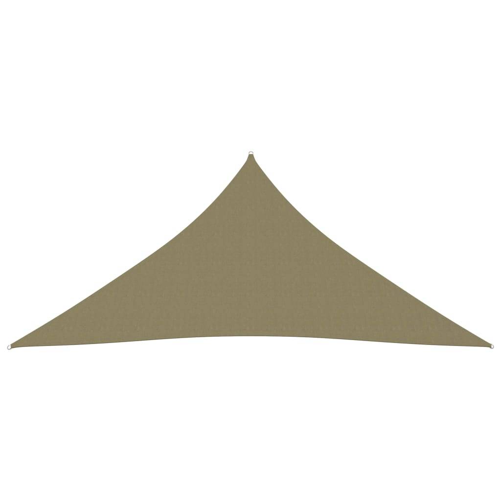 Helloshop26 - Voile toile d'ombrage parasoltissu oxford triangulaire 4 x 4 x 4 m beige - Imagen 2
