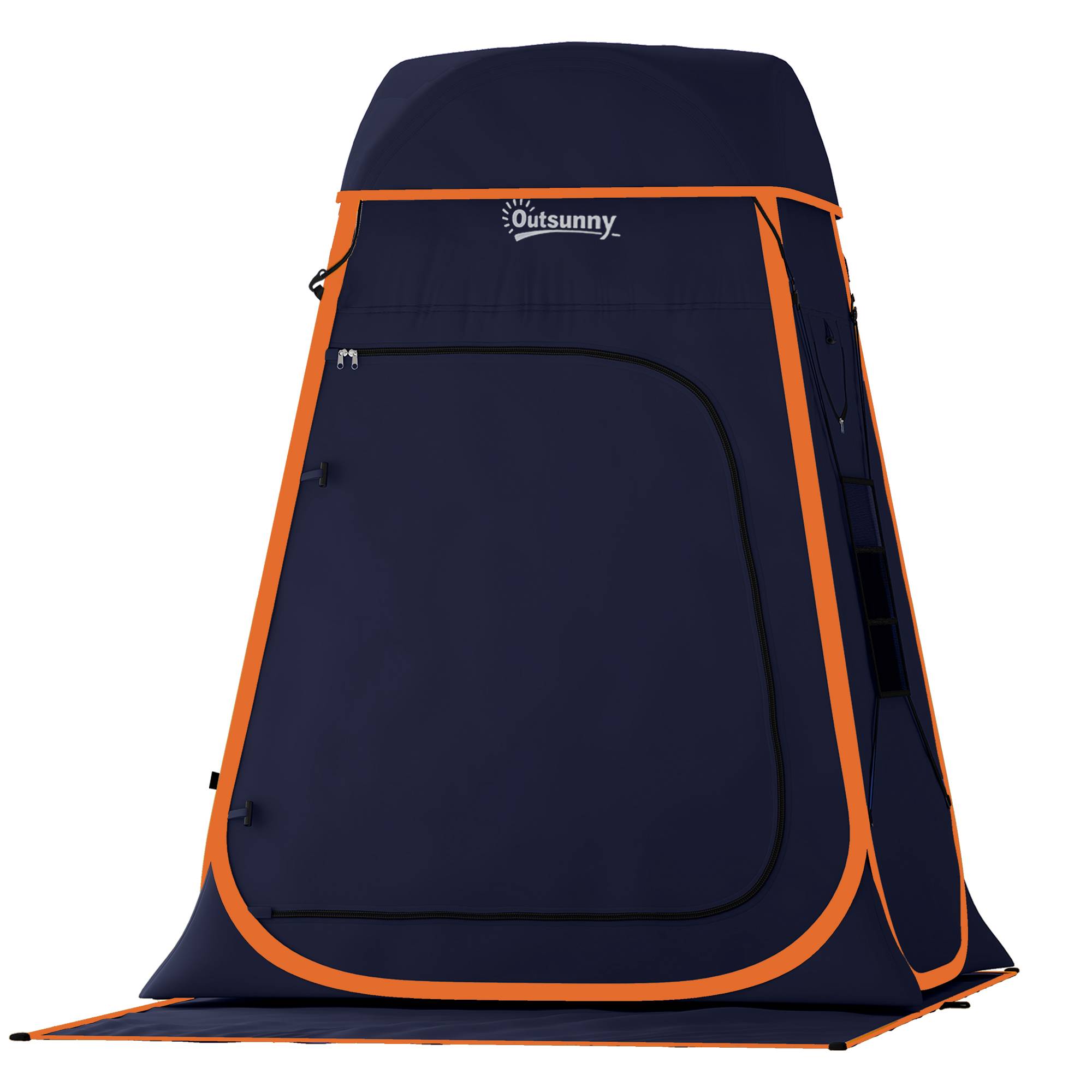 Tente de douche portable à déploiement instantané pour le camping, avec sac de transport étanche, bleu foncé - Image 2