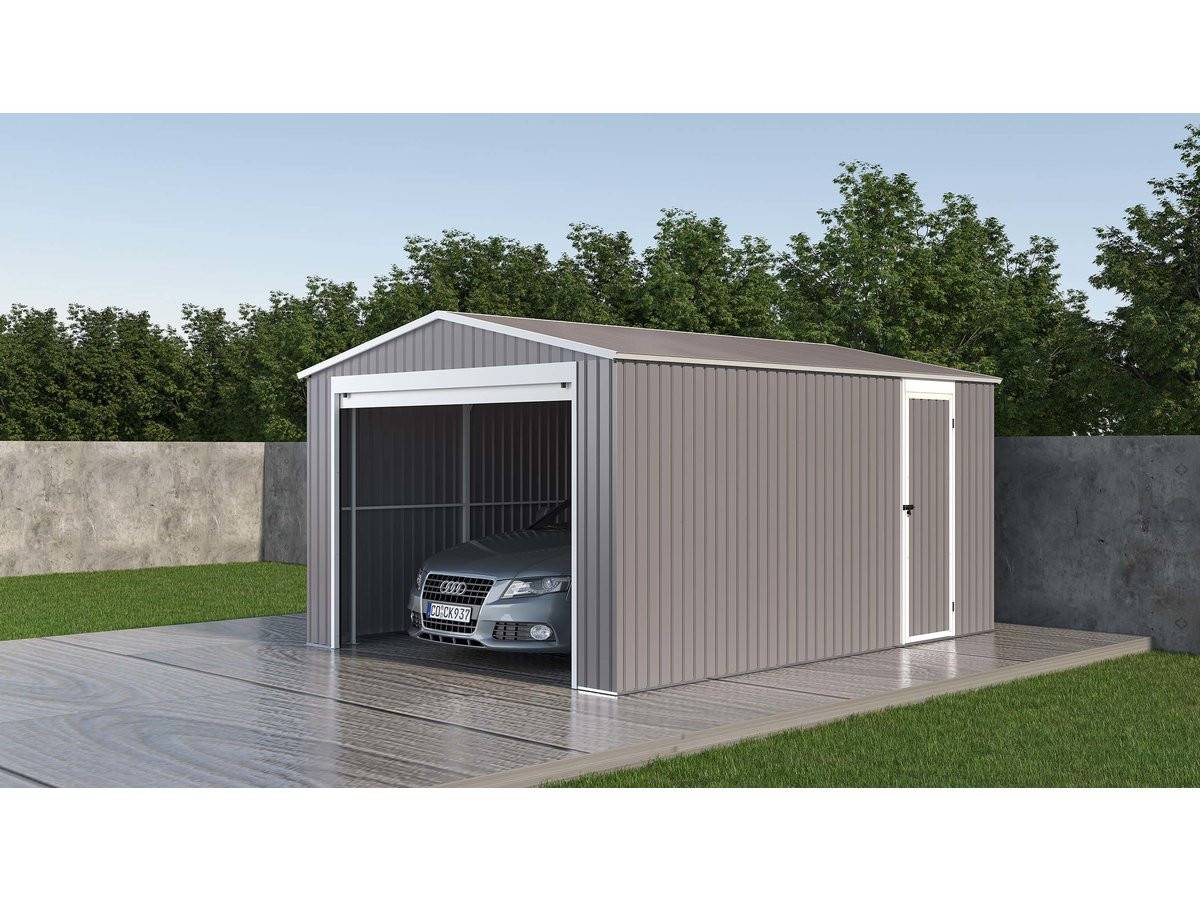 Garage Métal "nevada" Avec Porte Roulante - 15,61m² -habitat Et Jardin - Image 3