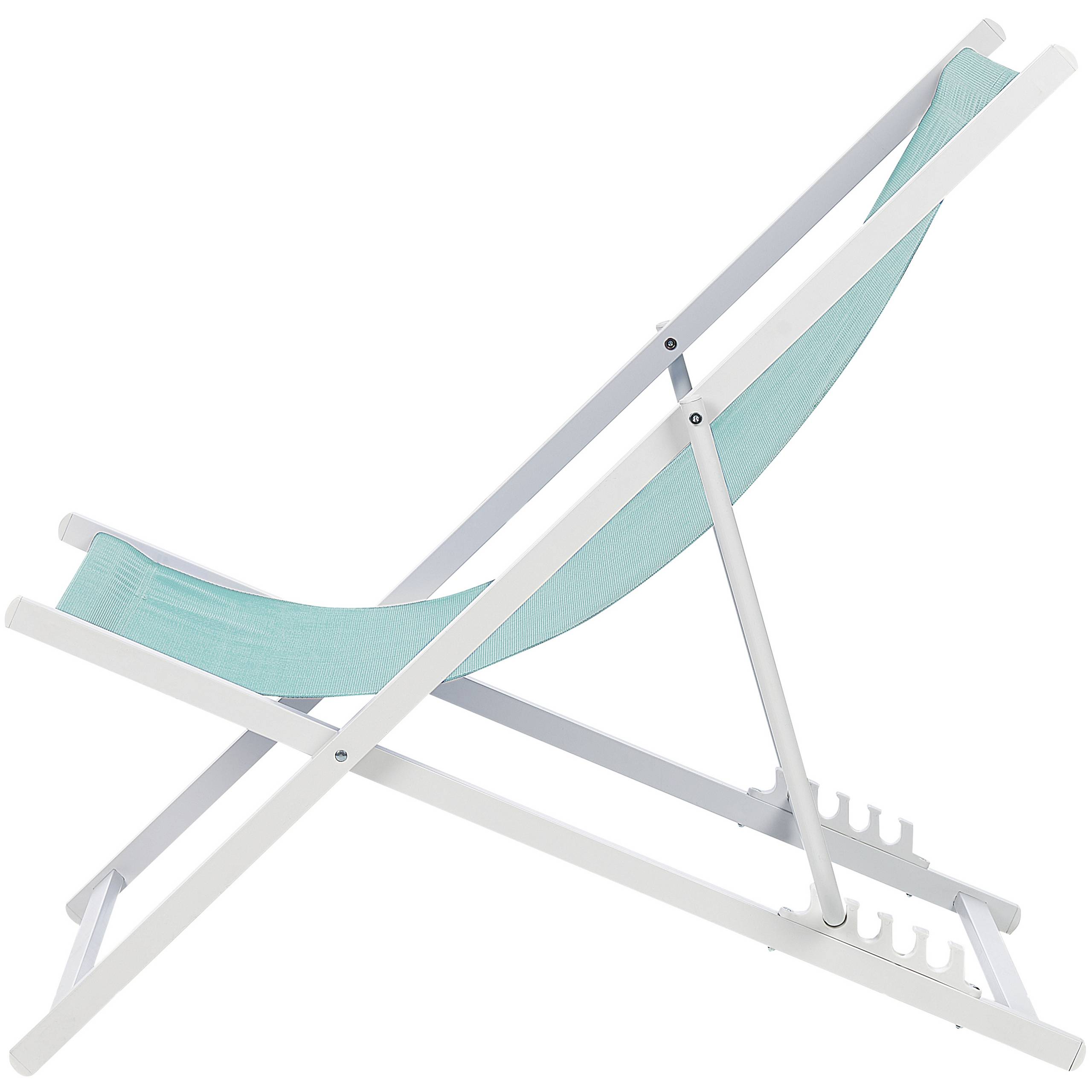 Beliani - Chaise longue Aluminium Turquoise LOCRI II - Beliani - Imagen 5