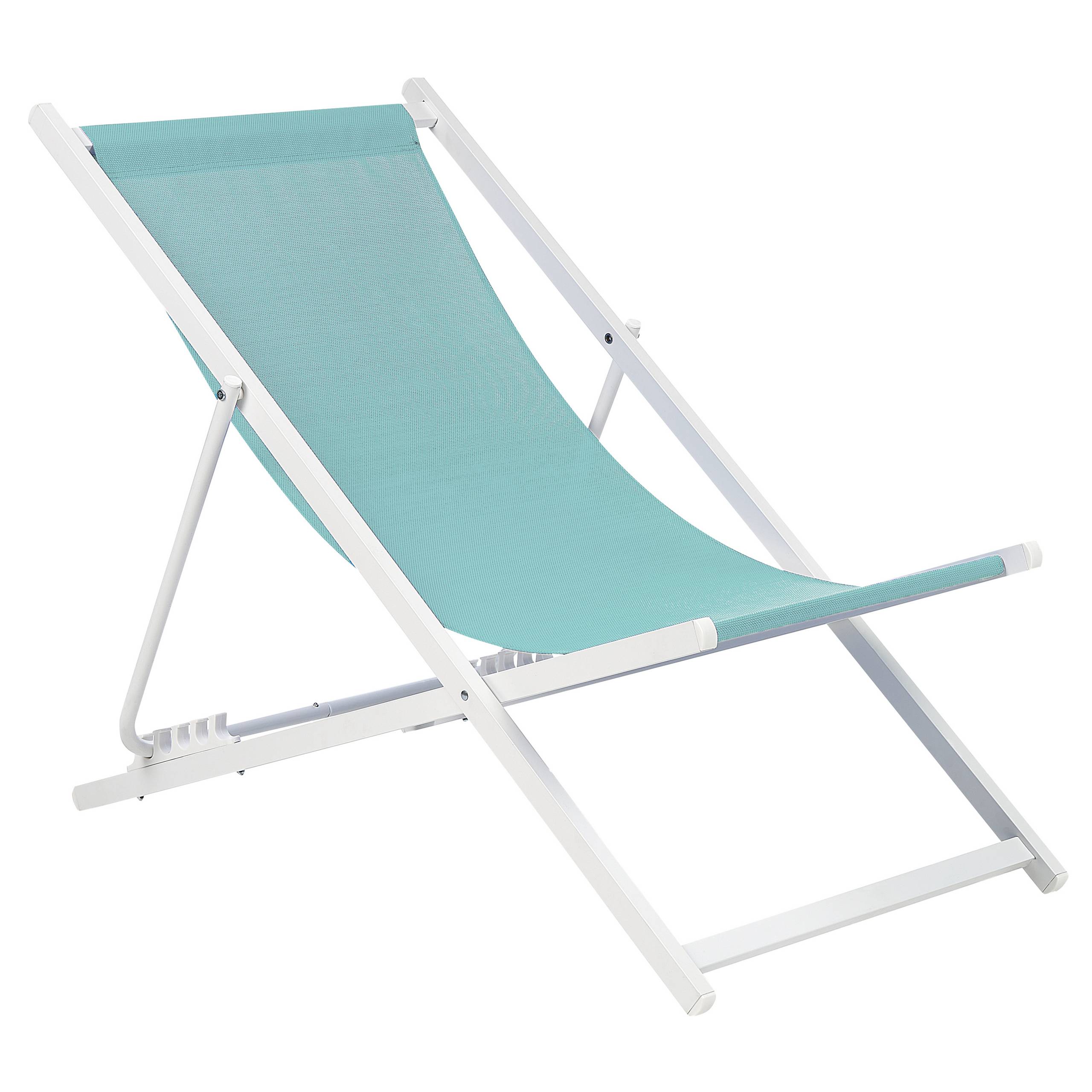 Beliani - Chaise longue Aluminium Turquoise LOCRI II - Beliani - Imagen 4