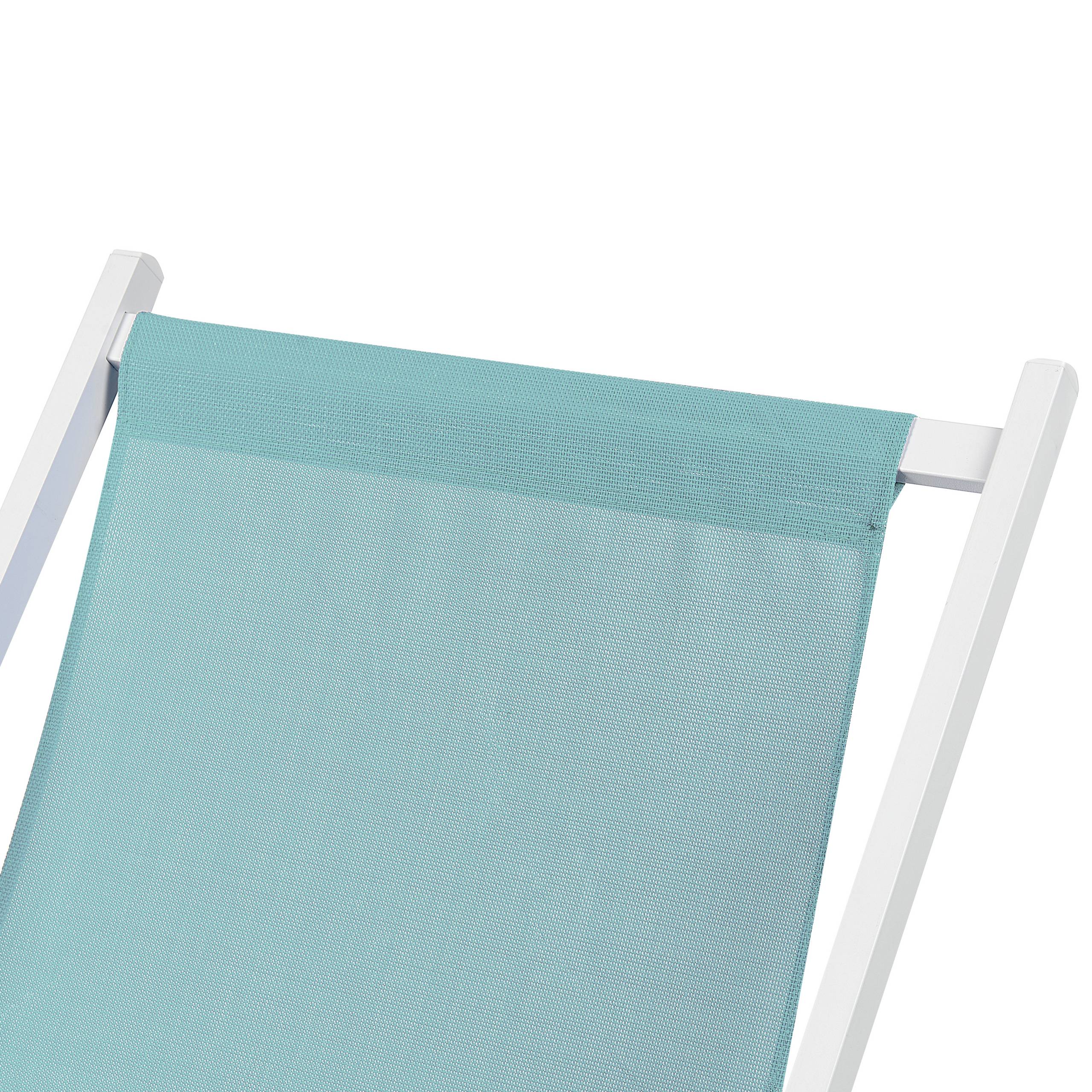 Beliani - Chaise longue Aluminium Turquoise LOCRI II - Beliani - Imagen 7