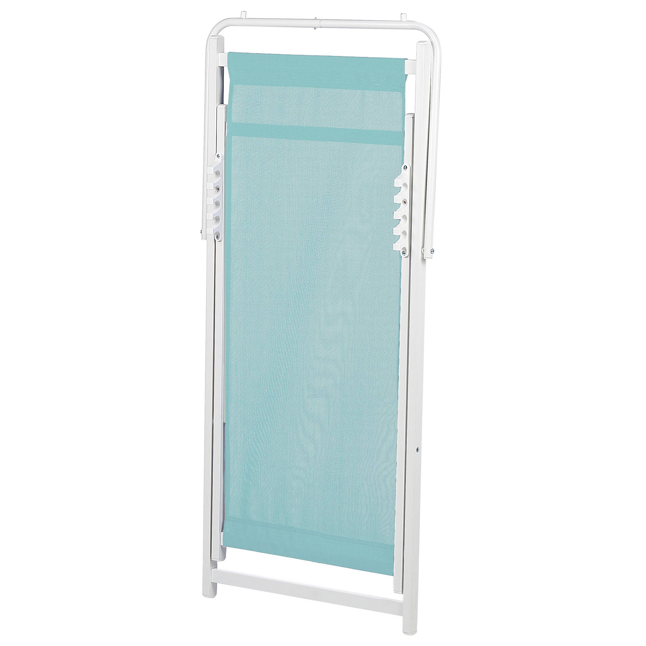 Beliani - Chaise longue Aluminium Turquoise LOCRI II - Beliani - Imagen 6