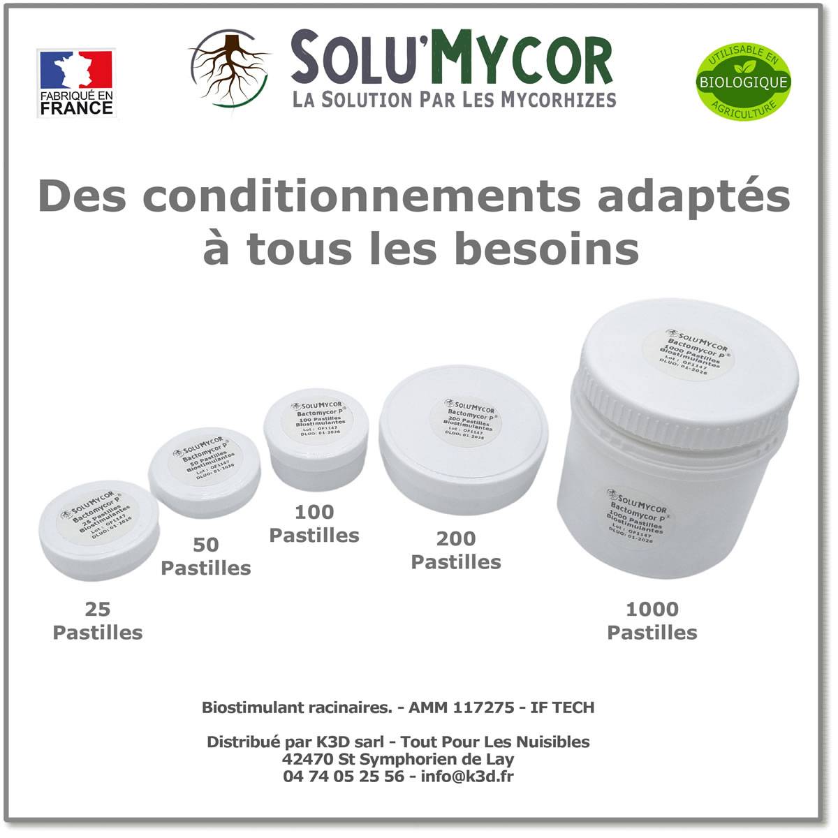 SoluMycor 50 Pastilles Biostimulantes Chanvre Ideal pour Semis et Plantation Mycorhizes et Bacteries Azospirillum - Image 4