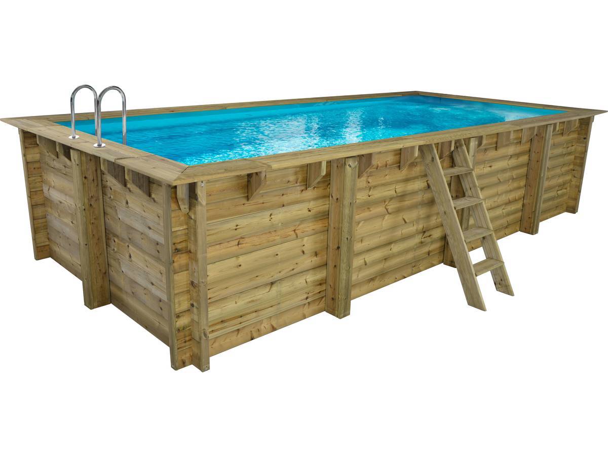 Piscine Bois Rectangle " Tobago "- 6.20 X 3.00 X 1.31 M -habitat Et Jardin - Imagen 2