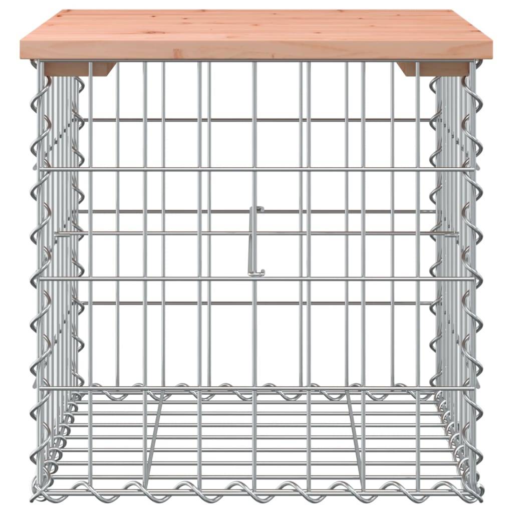 Maison Chic - Banc de jardin - Banc d'extérieur - Banquette design gabion 43x44x42 cm bois massif de douglas - Imagen 3