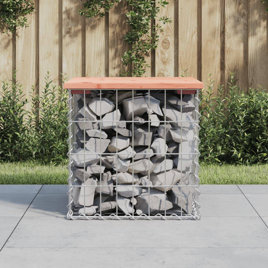 Maison Chic - Banc de jardin - Banc d'extérieur - Banquette design gabion 43x44x42 cm bois massif de douglas - Imagen 2