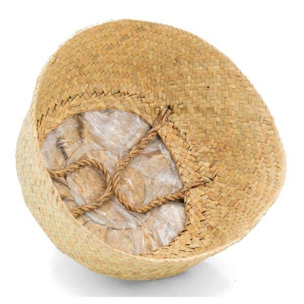 Aubry Gaspard - Sac rond en jonc de mer pliant Diamètre 35 cm Aubry Gaspard - Image 6