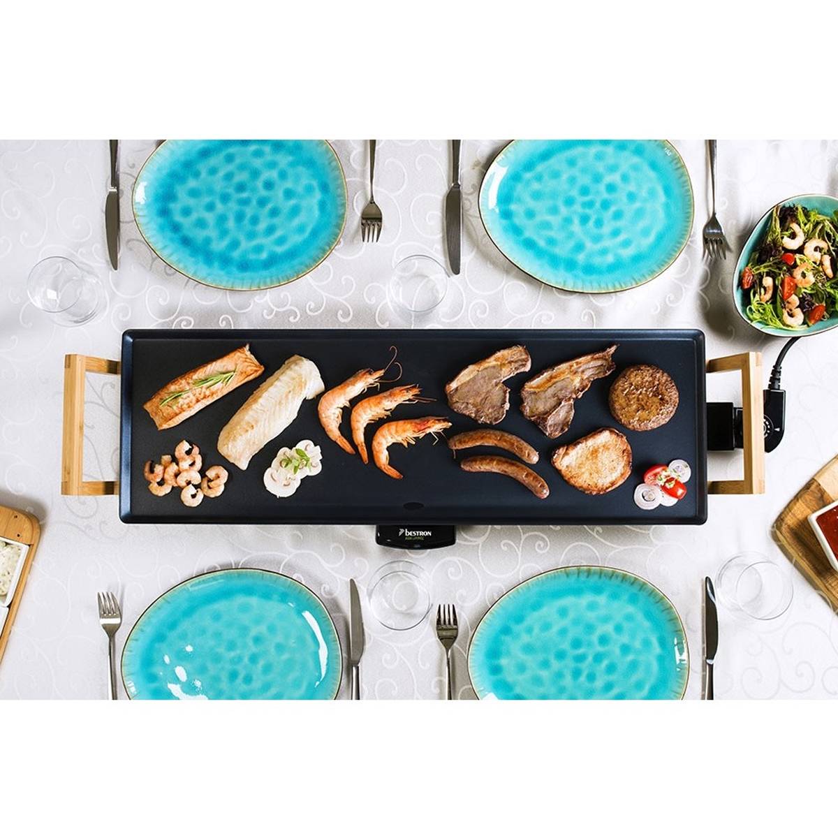 Plancha électrique 1800w 70x23cm ABP603BB Bestron - Imagen 6