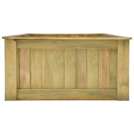 Helloshop26 - Jardinière surélevée 196 x 100 x 50 cm jardin plantes fleurs bois de pin imprégné - Image 3
