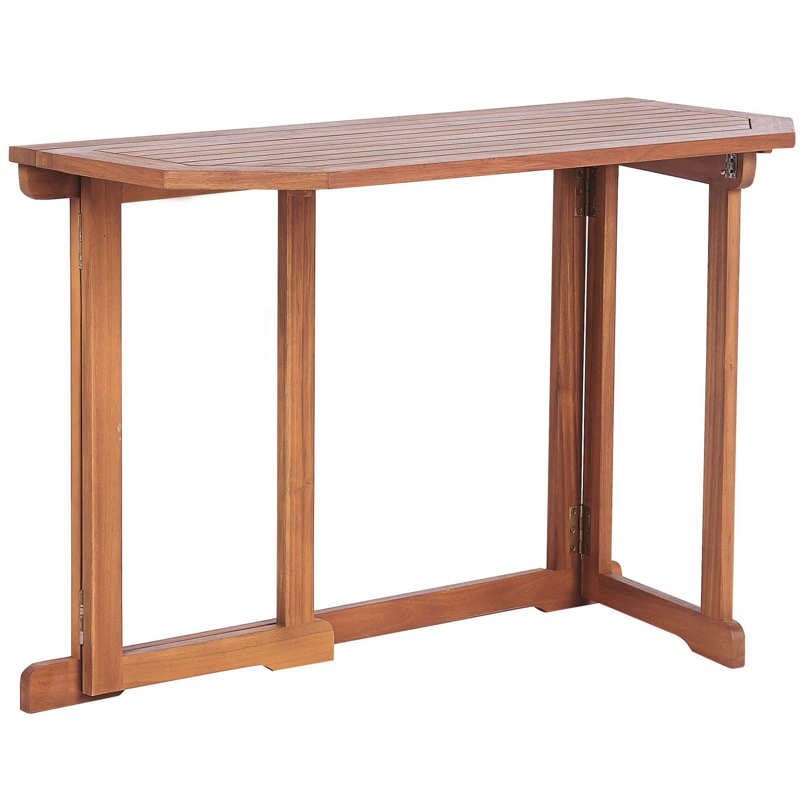 Table pliable Acacia Marron TREIA - Beliani - Image 3