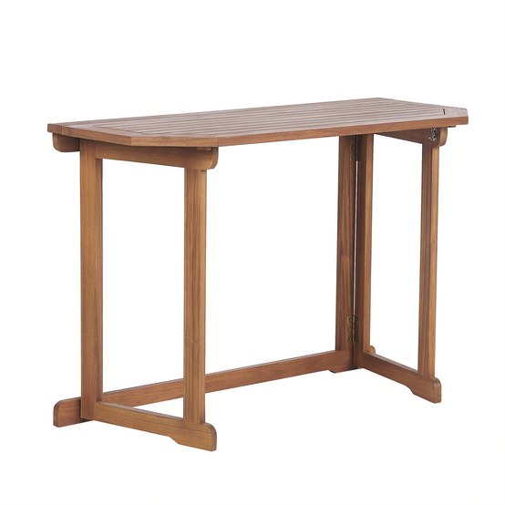 Table pliable Acacia Marron TREIA - Beliani - Image 1