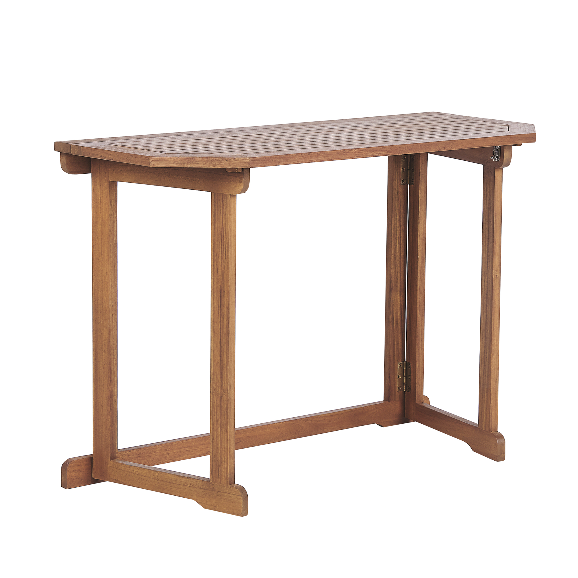 Table pliable Acacia Marron TREIA - Beliani - Image 1