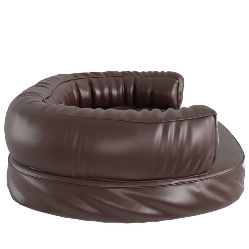 Vidaxl - Lit pour chien ergonomique Mousse Marron 88x65 cm Similicuir vidaXL 171321 - Imagen 6