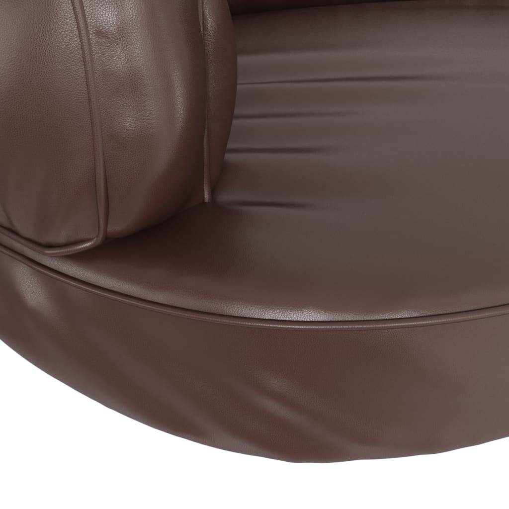 Vidaxl - Lit pour chien ergonomique Mousse Marron 88x65 cm Similicuir vidaXL 171321 - Imagen 4