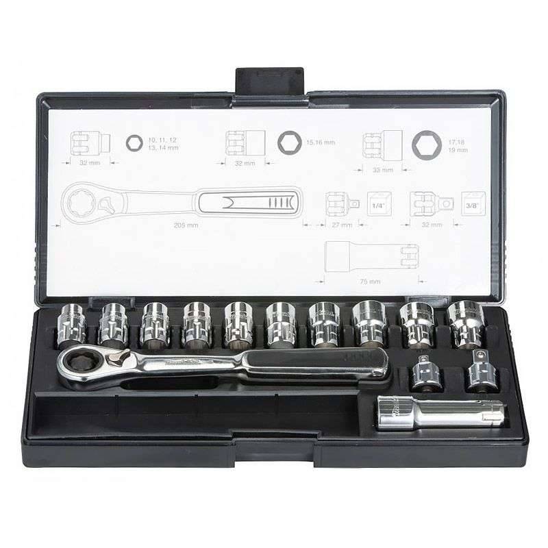 Makita - Coffret Clé à cliquet douilles traversantes métriques MAKITA B-65595 Makita - Imagen 1