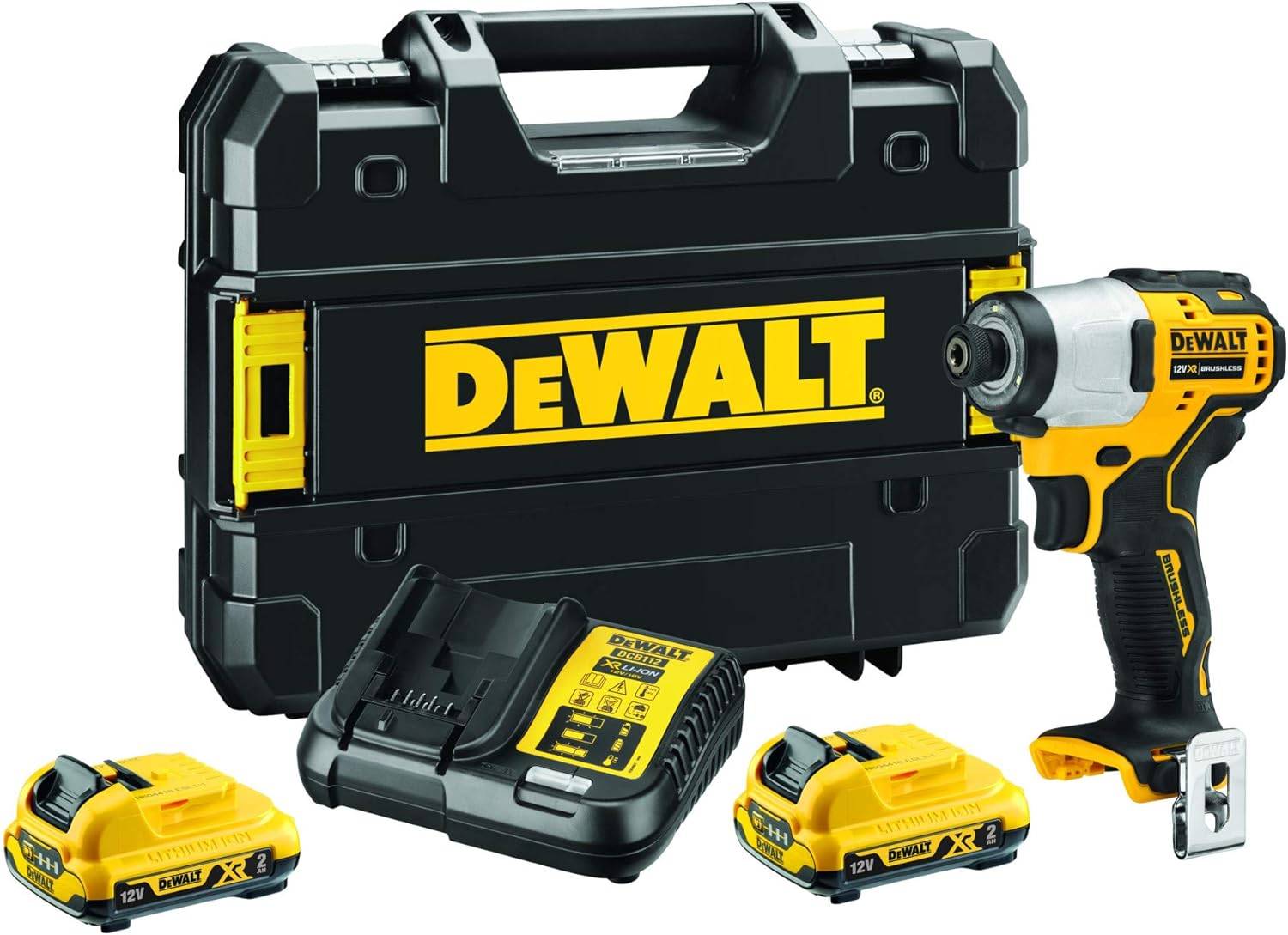 Dewalt - Visseuse à chocs 12V XR - DEWALT - avec 2 batteries 2 Ah - Chargeur - TSTAK- DCF801D2-QW - Image 1