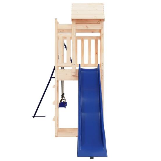 Helloshop26 - Aire de jeux d'extérieur balançoires toboggan portiques robuste jeux jardin 492 x 185 x 238 cm bois de pin massif - Imagen 5