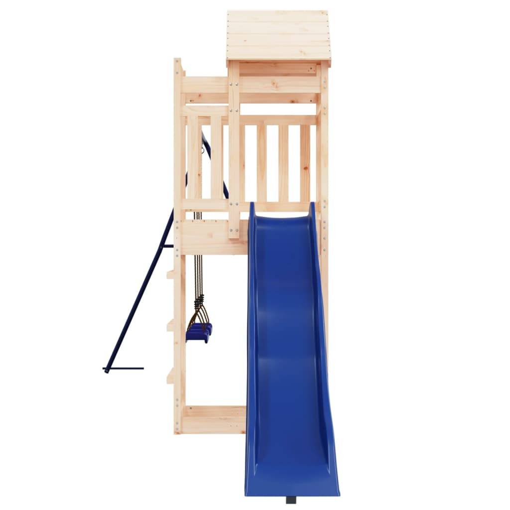 Helloshop26 - Aire de jeux d'extérieur balançoires toboggan portiques robuste jeux jardin 492 x 185 x 238 cm bois de pin massif - Imagen 5