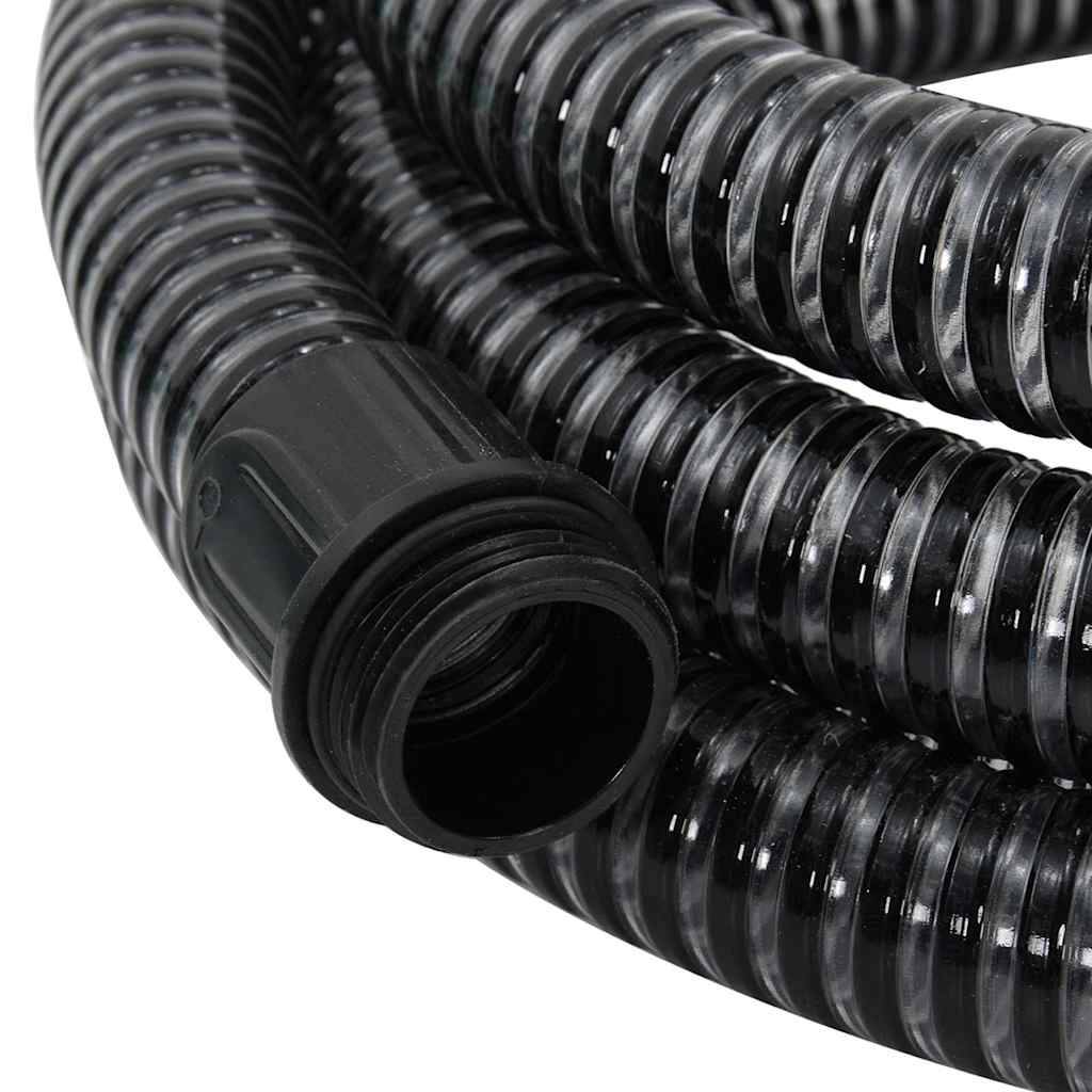 Vidaxl - Tuyau d'aspiration avec raccords en laiton noir 1,1" 25 m PVC vidaXL 151068 - Image 4