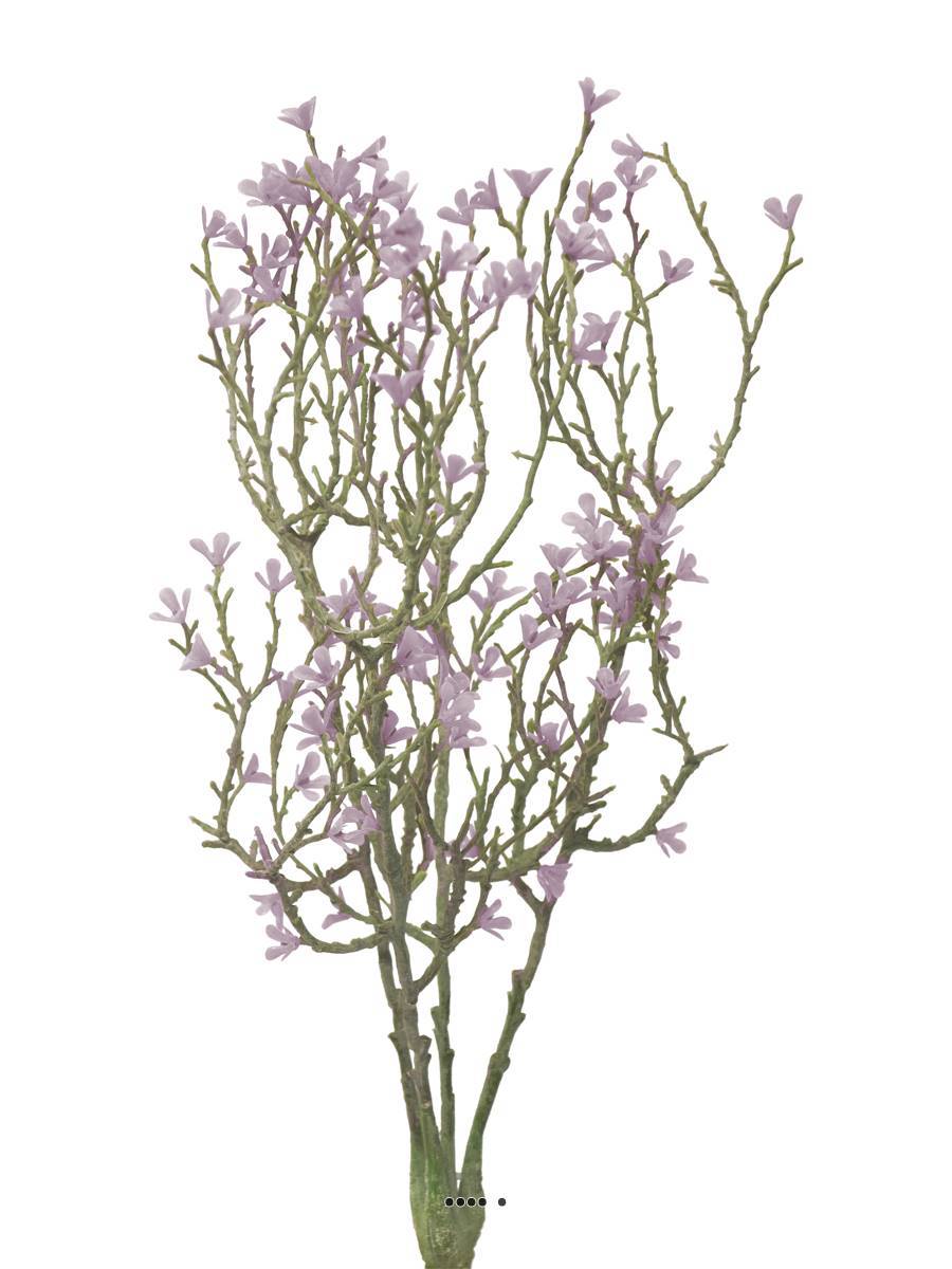 Artificielles - Jasmin artificiel en branche, 4 ramures, H 44 cm Mauve violet - BEST - couleur: Mauve violet - Imagen 2