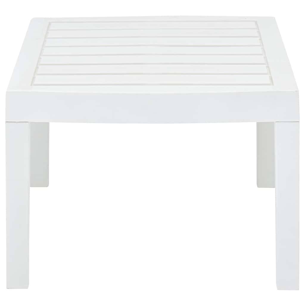 Table Basse de Jardin Blanche 78x55 cm, Parfaite pour Compléter un Salon d'Extérieur – ComfortXL Outdoor Living - Image 3