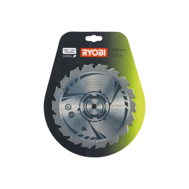 Ryobi - Pack RYOBI - Scie circulaire RWSL1801M - 18V One+ - diamètre 150 mm sans batterie ni chargeur - Lame ultra fine CSB150A1 - Image 5