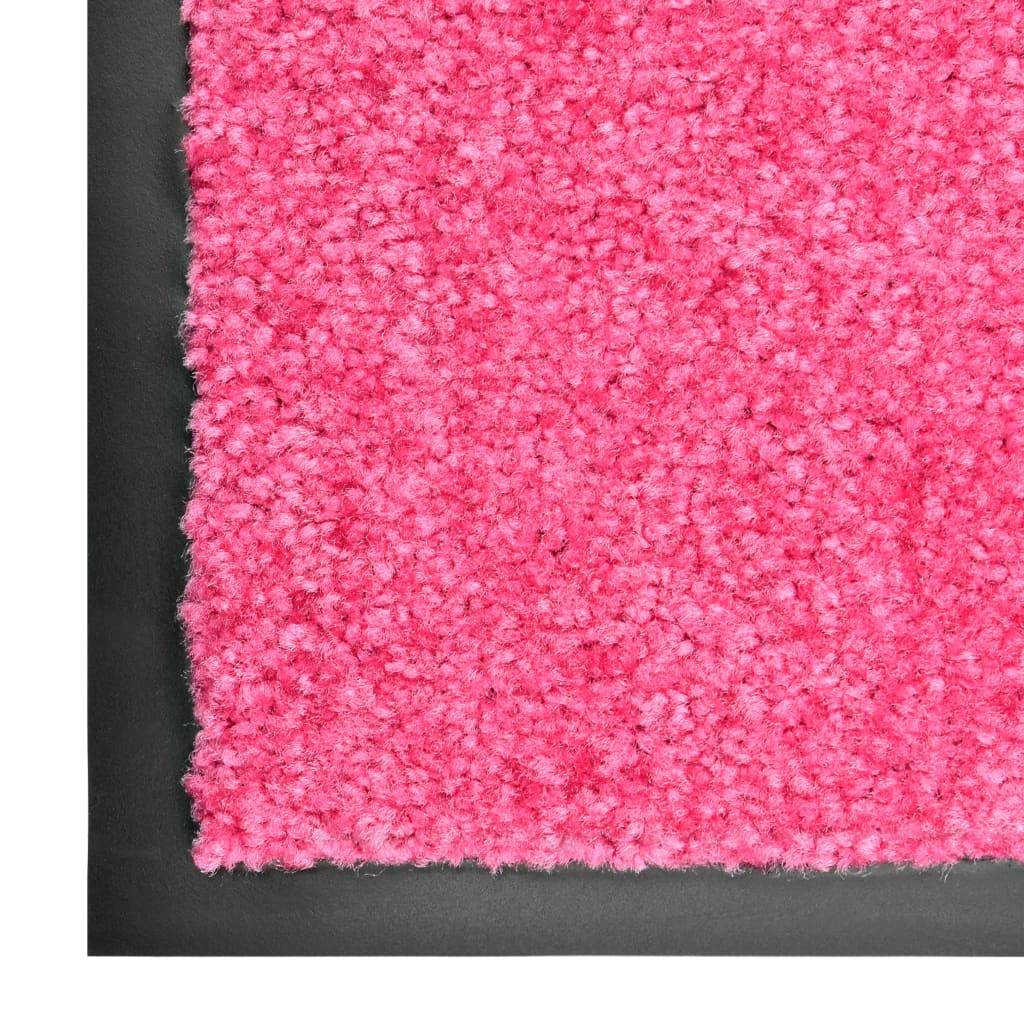 Long Paillasson Rose Lavable Polyamide Anti-salissures pour Couloir d'Entrée 60x180 cm – ComfortXL Outdoor Living - Image 3