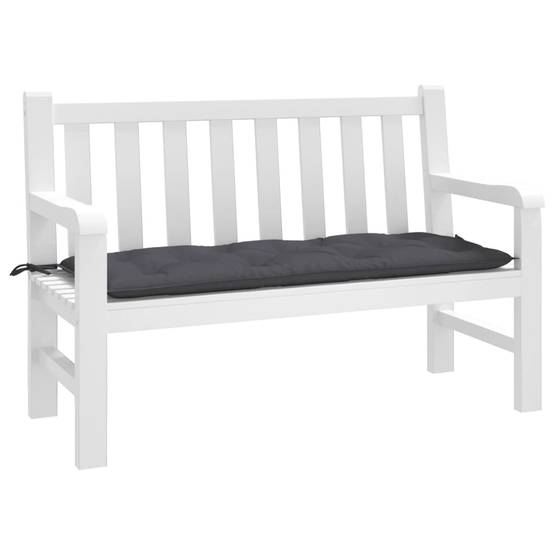 Grand Coussin pour Banc Tissu Oxford Confortable pour Salon de Jardin Anthracite 120x50x7 cm – ComfortXL Outdoor Living - Image 1