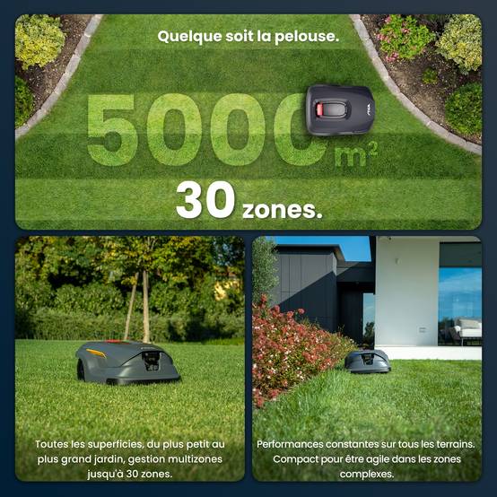 Stiga - Robot Tondeuse A 50v, 25.2 V, 26 cm, GPS-RTK, Caméra IA, jusqu'à 5 000 m² - STIGA - Image 4