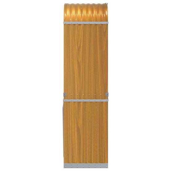 Range-bûches extérieur acier galvanisé Aspect Bois 40x45x170 cm – ComfortXL Outdoor Living - Image 5