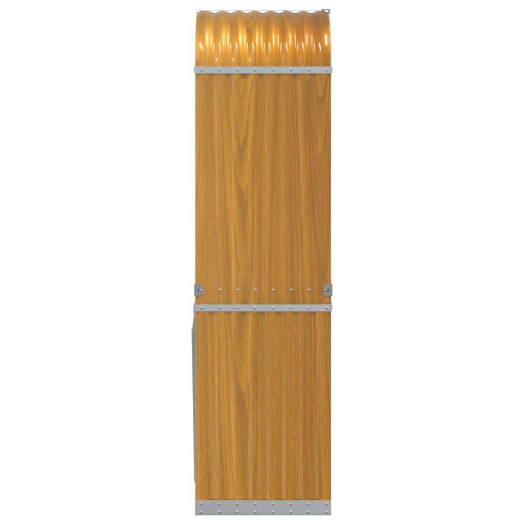 Range-bûches extérieur acier galvanisé Aspect Bois 40x45x170 cm – ComfortXL Outdoor Living - Image 5