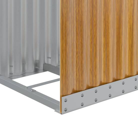 Range-bûches extérieur acier galvanisé Aspect Bois 40x45x170 cm – ComfortXL Outdoor Living - Image 7