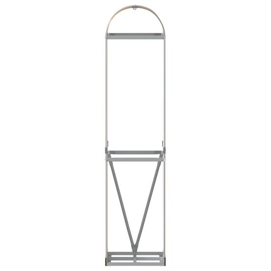 Range-bûches extérieur acier galvanisé Aspect Bois 40x45x170 cm – ComfortXL Outdoor Living - Image 4